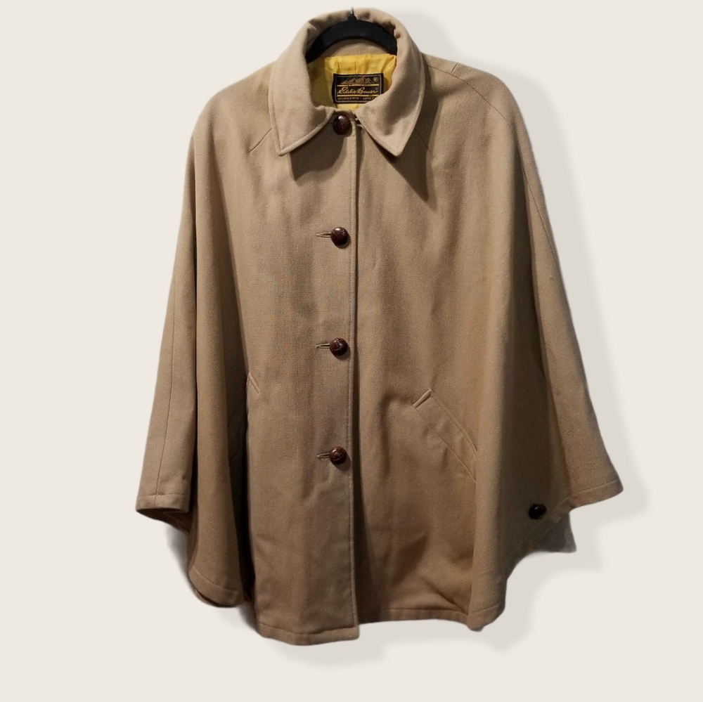 Vintage Eddie Bauer Wool Cape